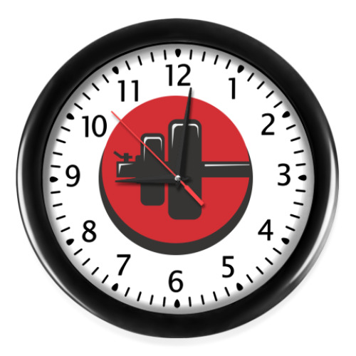 Настенные часы с принтом GYM