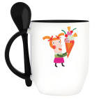 Кружка с ложкой