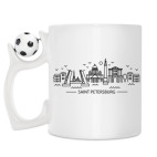 Кружка с футбольным мячиком