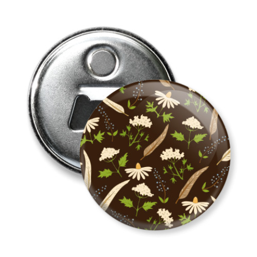 Магнит-открывашка с принтом Сокровища природы