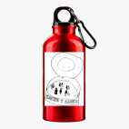 Металлическая бутылка 400 мл UV-DTF