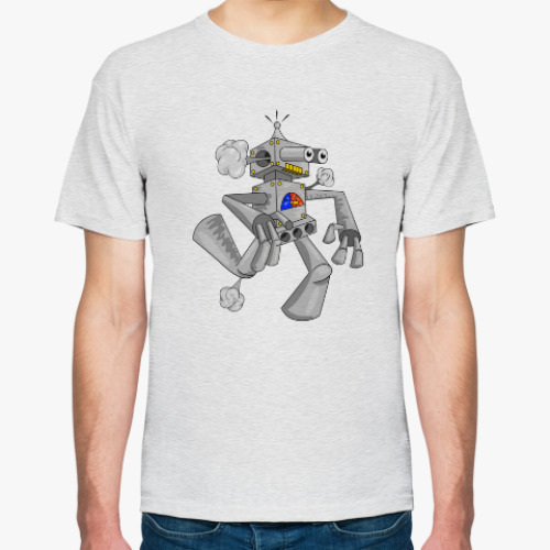 Футболка с принтом Бегущий робот