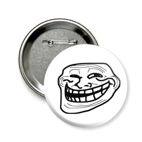 Значок 58мм TrollFace!