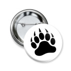 Значок 50 мм Лапа медведя
