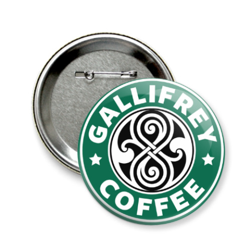 Значок 58мм Gallifrey Coffe