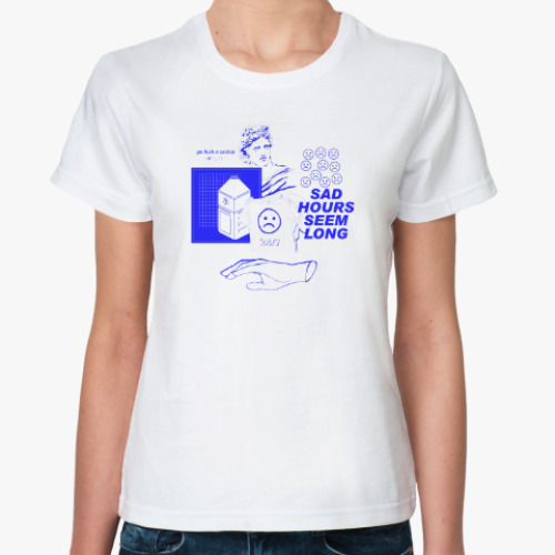 Классическая футболка с принтом Vaporwave art