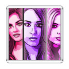 Магнит 6.5 x 6.5 см Милые обманщицы