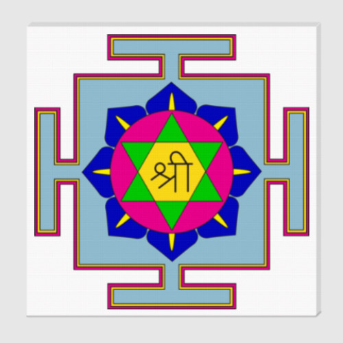 Холст Лакшми-янтра для медитаций