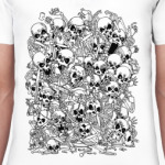 Рубашка поло с черепами