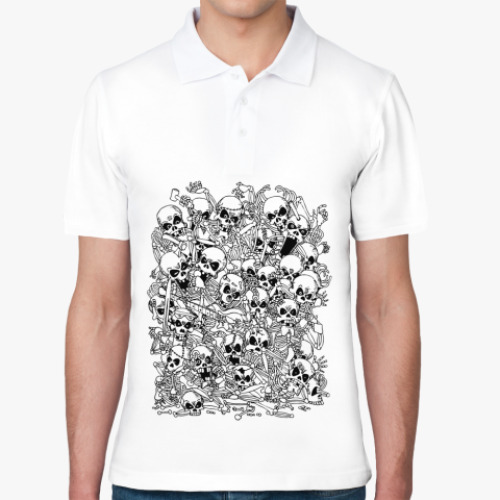Рубашка поло с принтом Рубашка поло с черепами