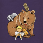 звери и малыш читают