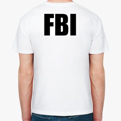 Футболка с принтом FBI