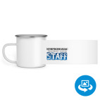 Кружка металлическая белая (круговая запечатка)