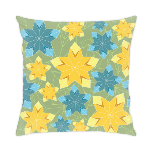 Подушка с принтом Оригами принт