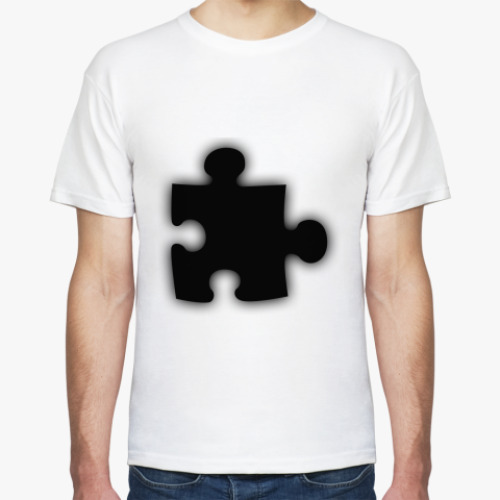 Футболка с принтом  Пазл
