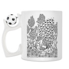 Кружка с футбольным мячиком