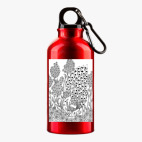 Металлическая бутылка 400 мл UV-DTF