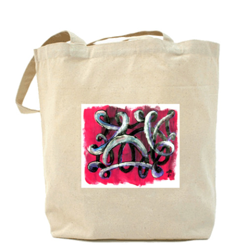 Сумка шоппер с принтом Гламур