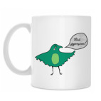 Классическая кружка Маленькая Зеленая Птичка