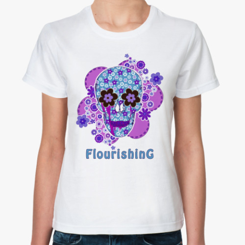 Классическая футболка с принтом Процветание