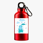 Металлическая бутылка 400 мл UV-DTF