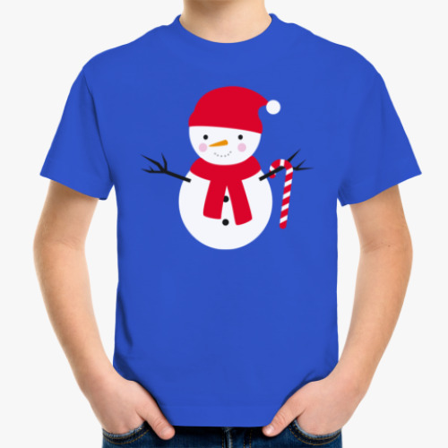 Детская футболка Милый Снеговик