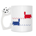 Кружка с футбольным мячиком