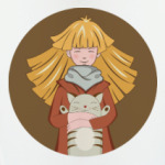 Девочка и котик