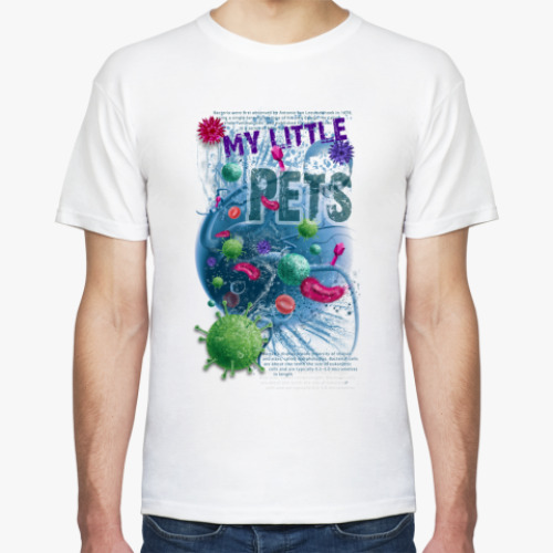 Футболка с принтом Little pets - вирусы