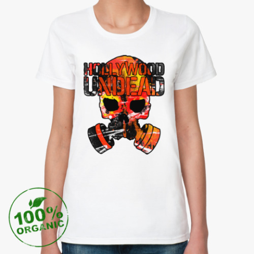 Женская футболка из органик-хлопка Hollywood Undead Gas Mask