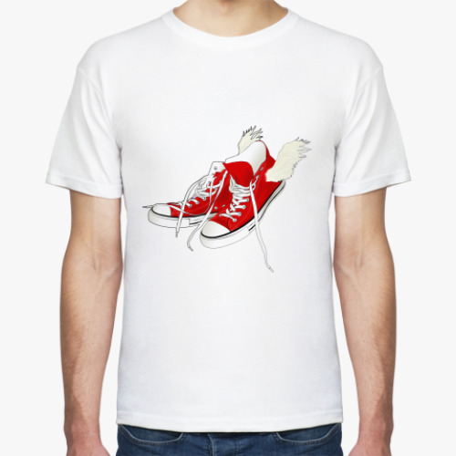 Футболка с принтом Крылатые кеды