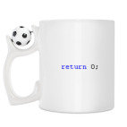 Кружка с футбольным мячиком