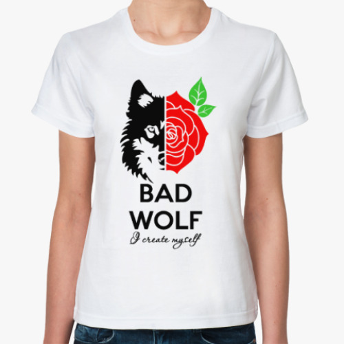 Классическая футболка Bad Wolf Доктор Кто