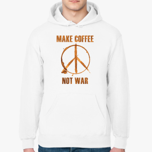 Толстовка худи Make Coffee Not War