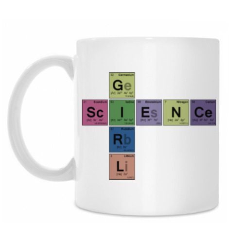 Кружка с принтом Science Girl