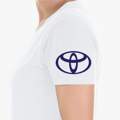 Женская футболка из органик-хлопка с принтом TOYOTA