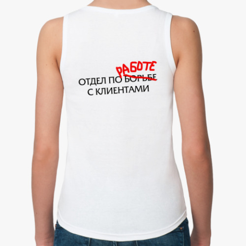 Женская майка с принтом Пинг-понг