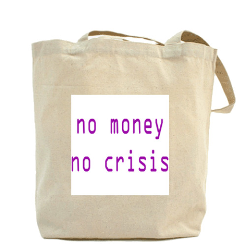 Сумка шоппер с принтом Антикризисная