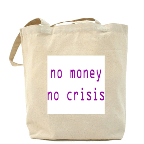 Сумка шоппер с принтом Антикризисная