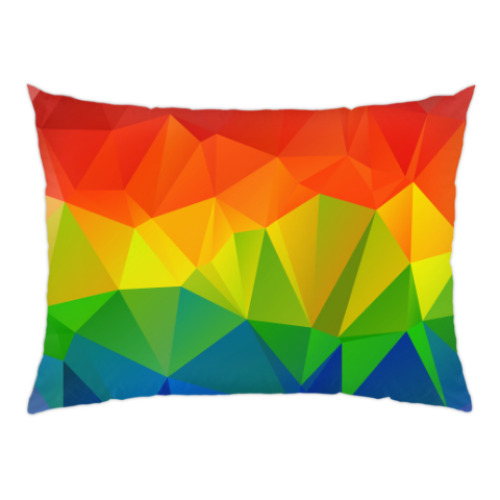 Подушка с принтом Радудуга