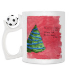 Кружка с футбольным мячиком