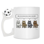 Кружка с футбольным мячиком