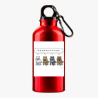 Металлическая бутылка 400 мл UV-DTF