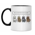 Кружка двухцветная