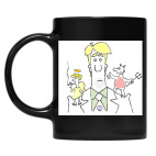 Кружка цветная UV-DTF