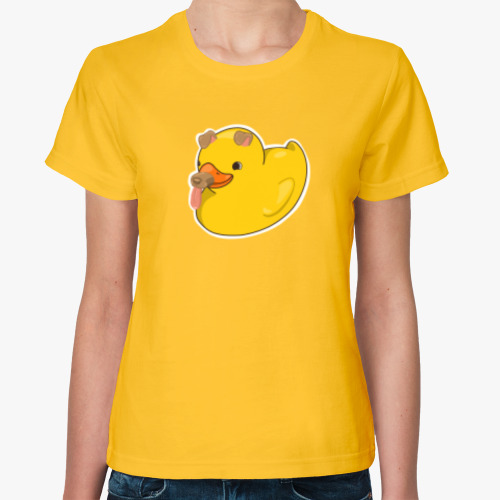 Женская футболка Утка Snap Duck