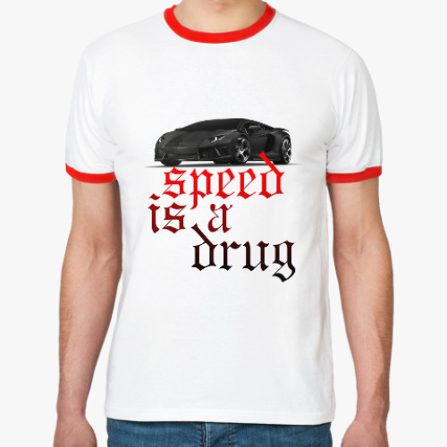 Футболка Ringer-T Speed is a drug