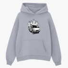 Толстовка худи оверсайз