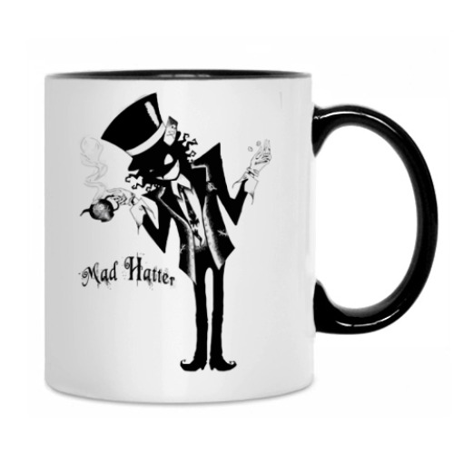 Кружка с принтом Безумный Шляпник