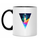 Кружка двухцветная